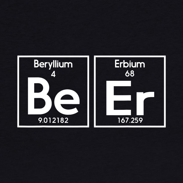 Beer T Shirts  Beer Periodic Table by FONSbually